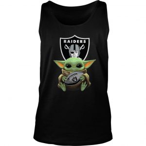 Baby Yoda Hug Oakland Raiders Tank Top SN