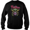 Baby Yoda Hug Philadelphia Phillies Sweatshirt SN