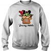 Baby Yoda Mickey Mouse Too Cute I Am Vacay Mode Sweatshirt SN