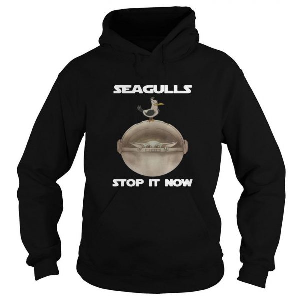 Baby Yoda Seagulls Stop It Now Hoodie SN