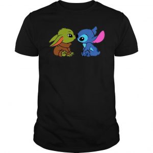 Baby Yoda and baby Stitch T Shirt SN