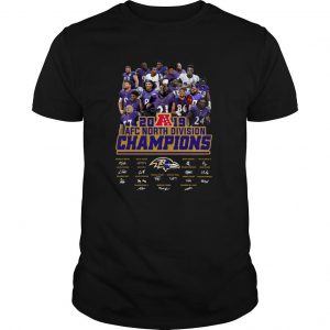 Baltimore Ravens 2019 Afc North Division Champions Signature T Shirt SN