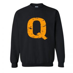 Capital Q Orange Letter Sweatshirt SN