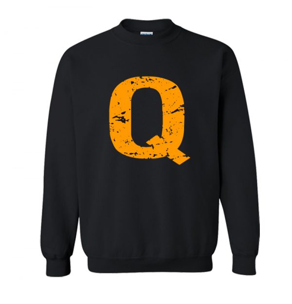 Capital Q Orange Letter Sweatshirt SN