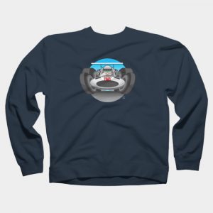 Cartoon White Racer Sweatshirt SN