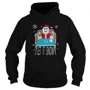 Cocaine Santa Let It Snow Christmas Hoodie SN