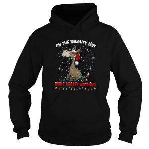 Donkey On The Naughty List And I Regret Nothing Christmas Hoodie SN