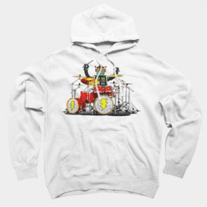 Drummer Robot Hoodie SN