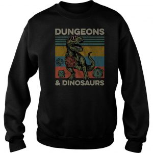 Dungeons And Dinosaurs Vintage Sweatshirt SN