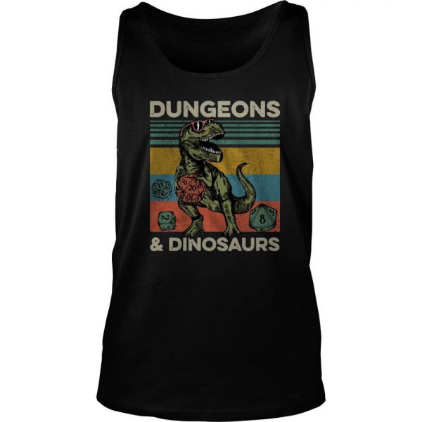 Dungeons And Dinosaurs Vintage Tank Top SN