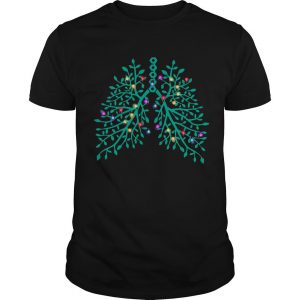 Flowery Lungs Christmas Lights T Shirt SN