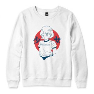 Girl White Sweatshirt SN