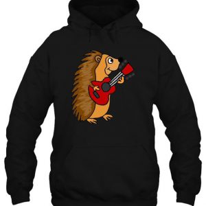 Hedgehog Playing Guitar Hoodie SN