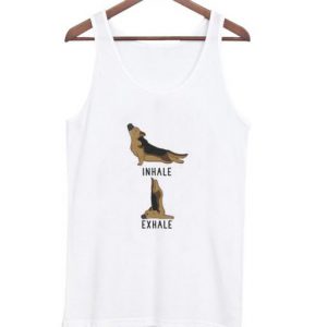 Inhale Exhale German Shepherd Flowy Muscle Tanktop SN