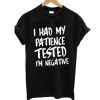 I’m Negative Black T-shirt SN