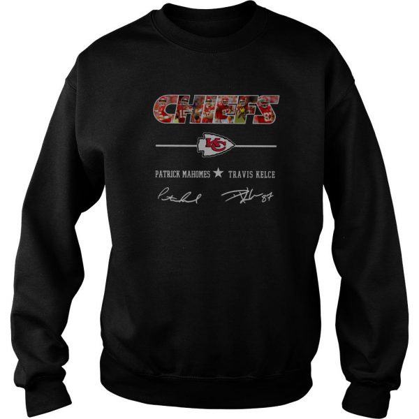 Kansas City Chiefs Patrick Mahomes Travis Kelce Signature Sweatshirt SN