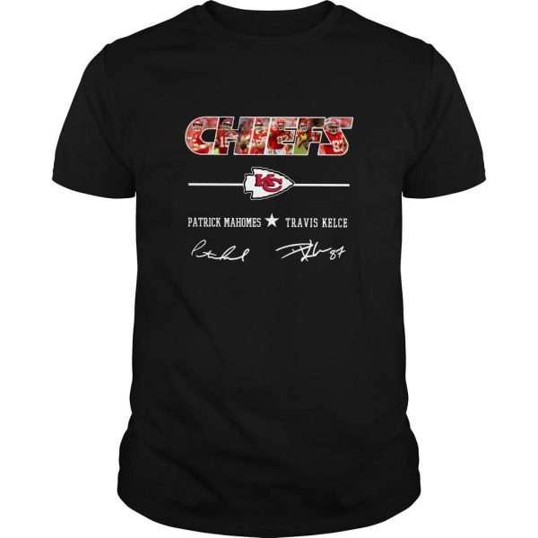 Kansas City Chiefs Patrick Mahomes Travis Kelce Signature T Shirt SN