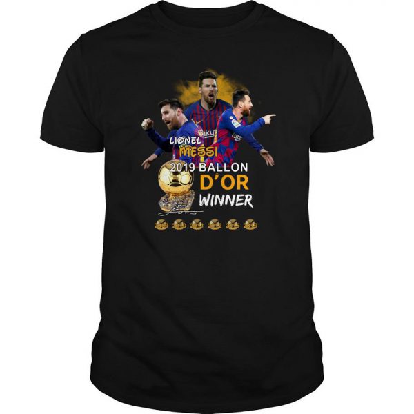 Lionel Messi 2019 Ballon D’or Winner T Shirt SN