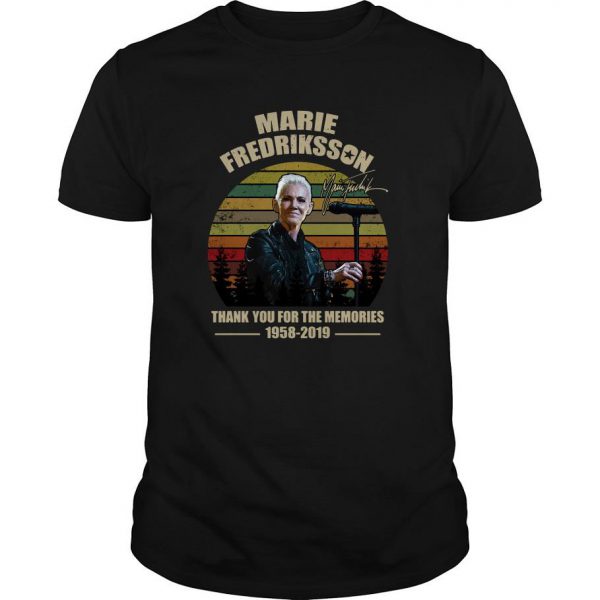 Marie Fredriksson Thank You For The Memories 1958 2019 T Shirt SN