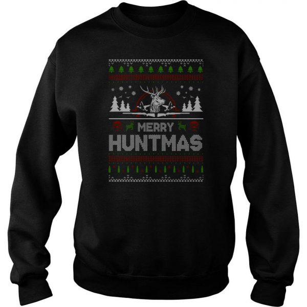Merry Huntmas Ugly Christmas Sweatshirt SN