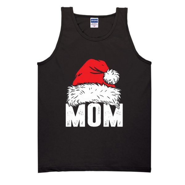 Mom Beanie Christmas Tank Top SN