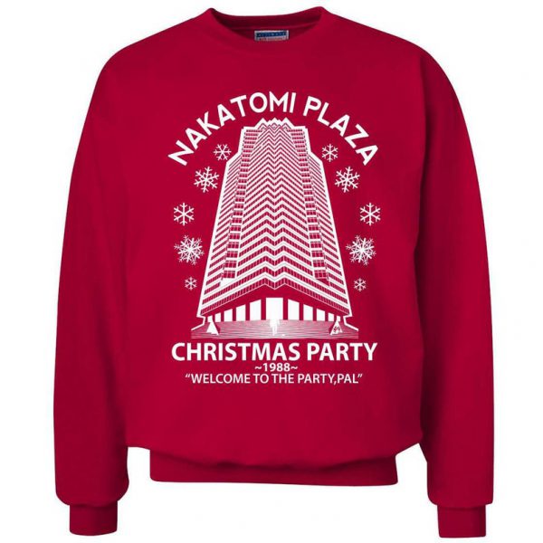 Nakatomi Plaza Christmas Party Wlecome To The Party 1988 Sweater SN