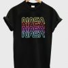 Nasa font neon t-shirt SN