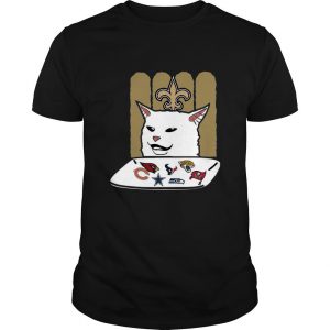 New Orleans Saints Woman Yelling At A Cat T Shirt SN