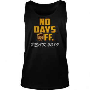 No Days Upsff Peak 2019 Tank Top SN