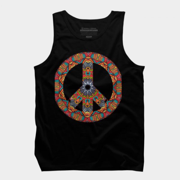 Psychedelic Peace Sign Tank Top SN