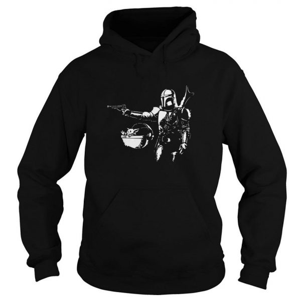 Pulp Mando The Mandalorian Yoda Baby Hoodie SN