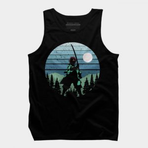 Retro Anime Tanjirou Kimetsu no Yaiba Tank Top SN