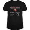 San Francisco 49ers Jimmy Garoppolo George Kittle Signature T Shirt SN