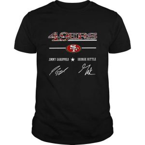 San Francisco 49ers Jimmy Garoppolo George Kittle Signature T Shirt SN