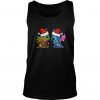 Santa Baby Yoda And Stitch Christmas Light Tank Top SN