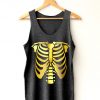 Skeleton Bones Halloween gold Tanks Tops SN