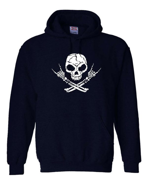 Skull Rock On Hoodie SN