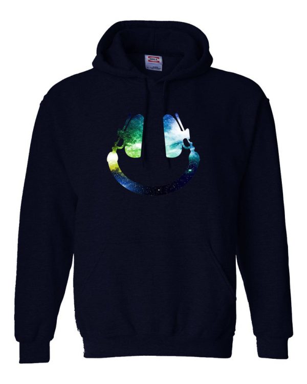 Smiley Face Headphone Galaxy Hoodie SN