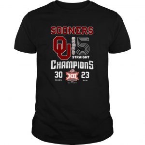 Sooners 5 Straight Champions T Shirt SN