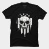 USA Flag Skull T Shirt SN