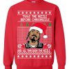 Ugly Christmas Snoop Dogg Twas The Nizzle Before Chrismizzle Sweatshirt SN