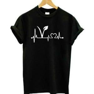 Vegetarian Heartbeat T-shirt SN