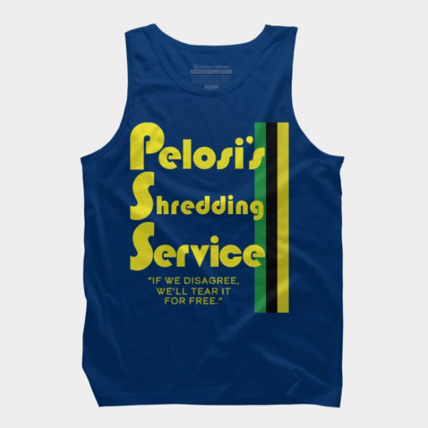 Vintage Pelosi's Shredding Service Tank Top SN