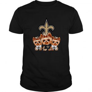 Yorkshire Terrier New Orleans Saints T shirt SN