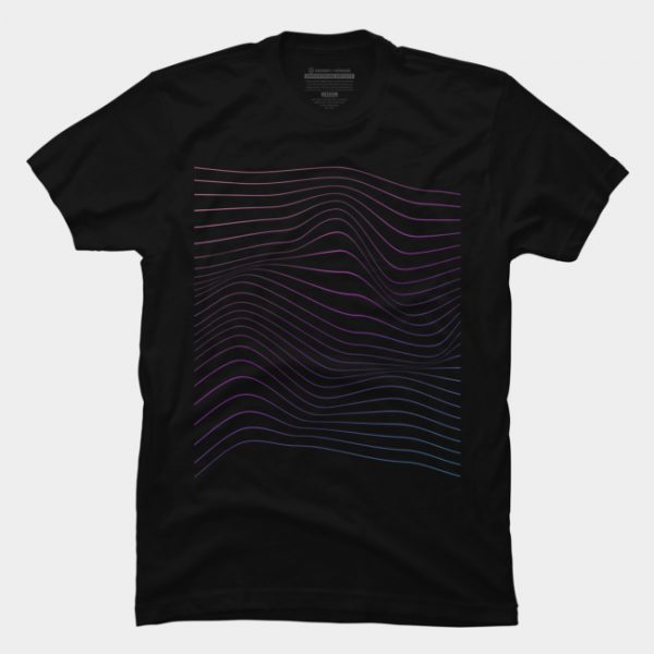 abstract bending lines T Shirt SN