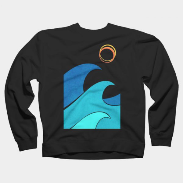 abstract waves and sunshine Sweatshirt SN