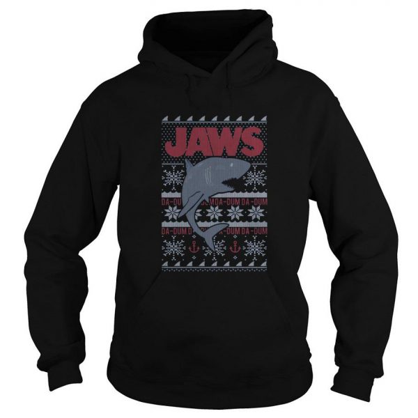 shark jaws ugly christmas Hoodie SN