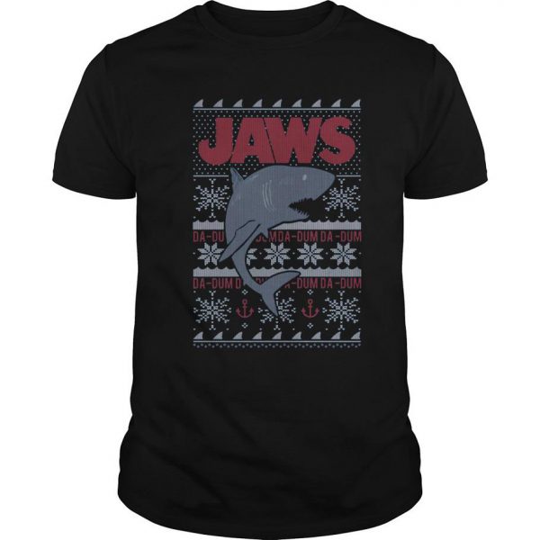 shark jaws ugly christmas T Shirt SN