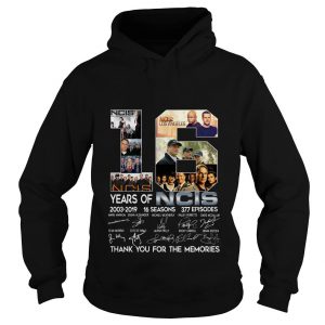 16 Years Of NCIS 2003 2019 Thank You For The Memories Signatures Hoodie SN