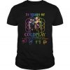 24 years of Coldplay 1996 2020 signature T shirt SN
